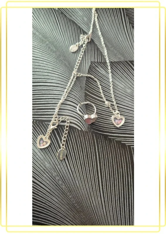 Parure bijoux cœur